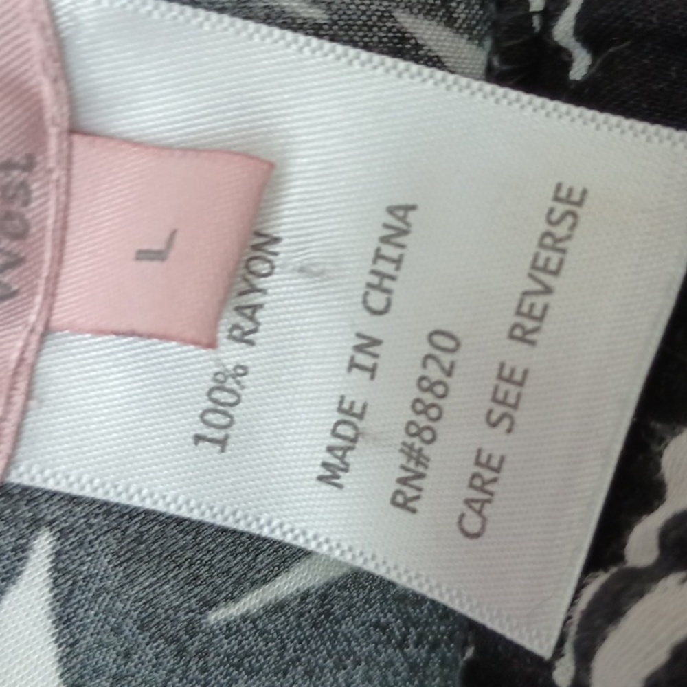 ❤️ ❤️ Saint Topaz 100%rayon tropical pants large - Picture 4 of 4